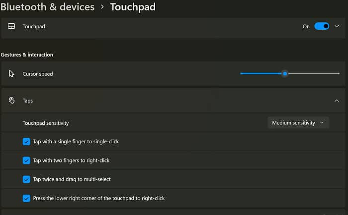 touchpad