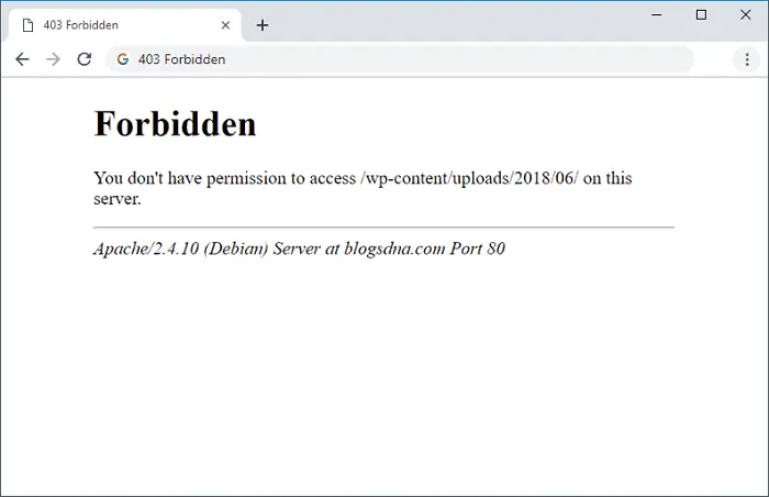 Search FilesWhat is 403 forbidden error?