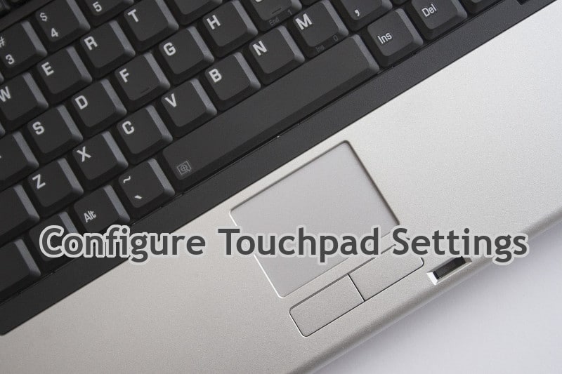 configure touchpad settings