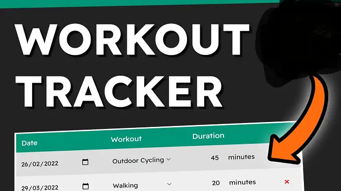 Work Out Tracker App/website