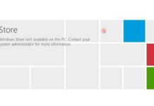 windows store isnt available right now