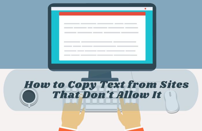 How to copy text