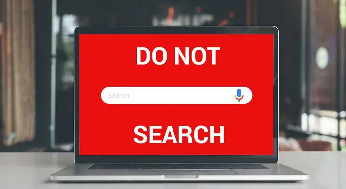 do not search