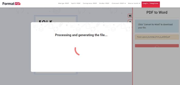 generating file
