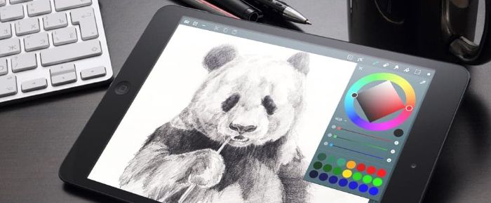 sketch of a panda