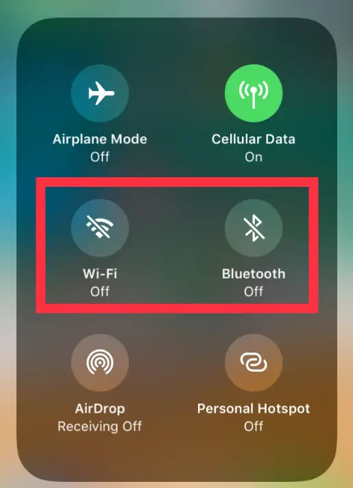 disable wifi and bluetooth