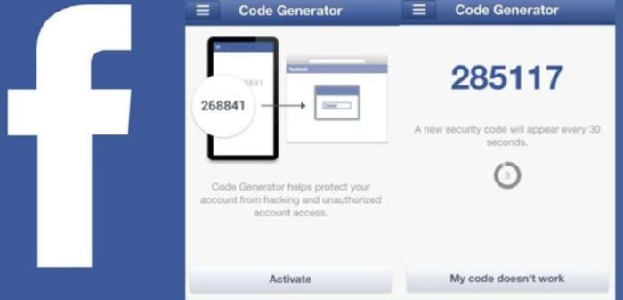 facebook code generator