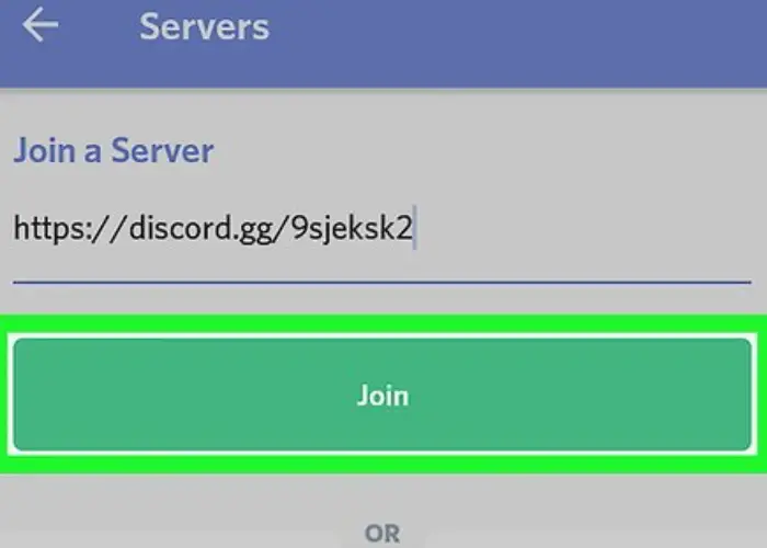 join a server