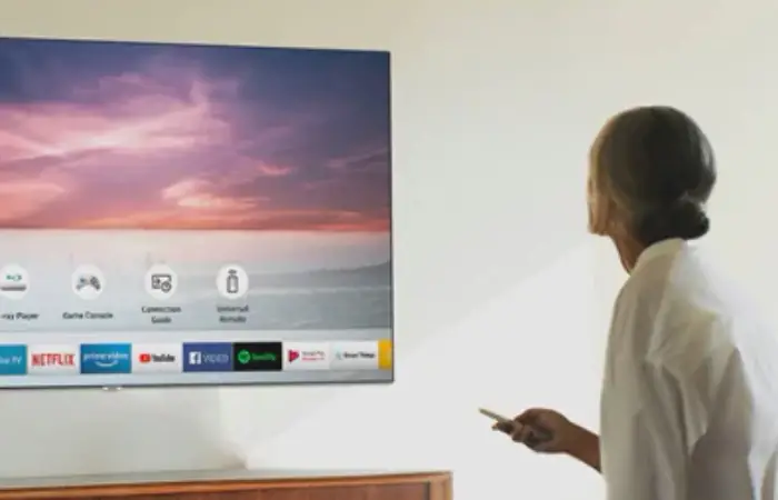 switch on the samsung tv