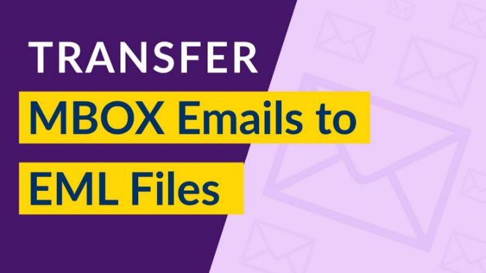 transfer mbox to eml