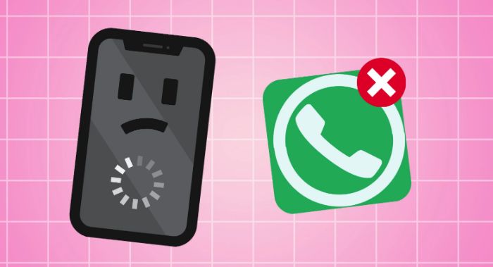 whatsapp won't connect on an iphone