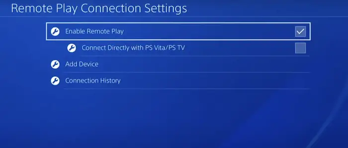 enable remote play