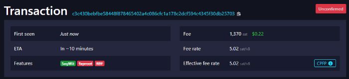 fee details 