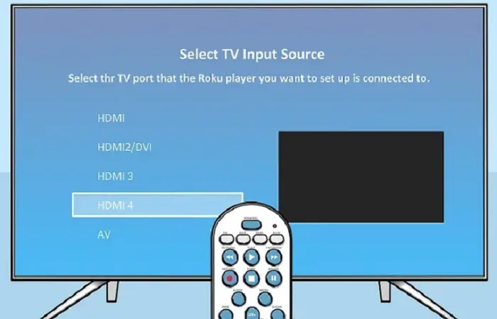 select tv input source