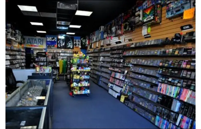 video games in a pawnshop