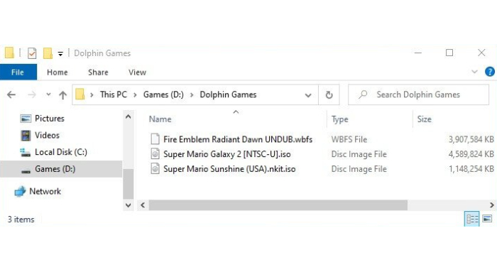 files in dolphin emulator
