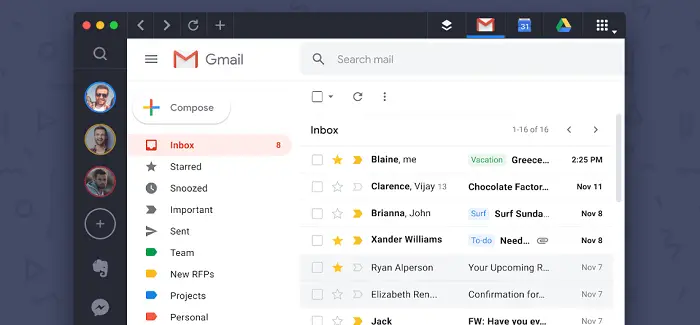 открыть gmail