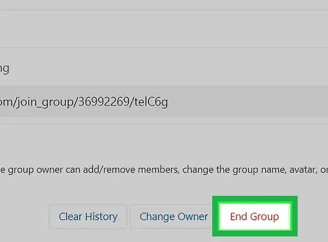 select end group 