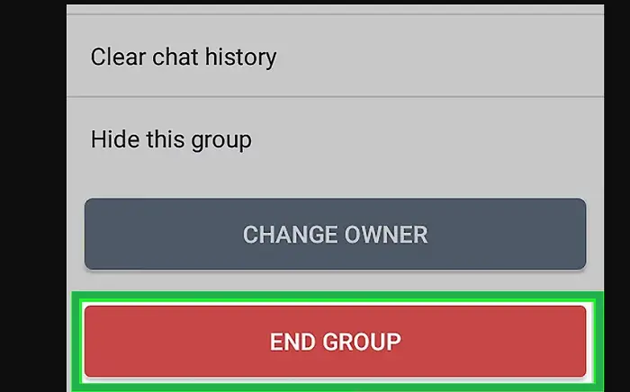 select end group
