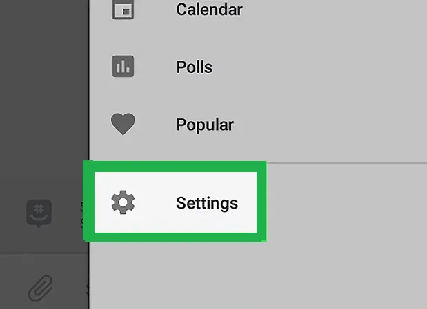 select settings