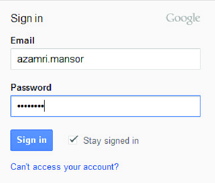sign in on google docs