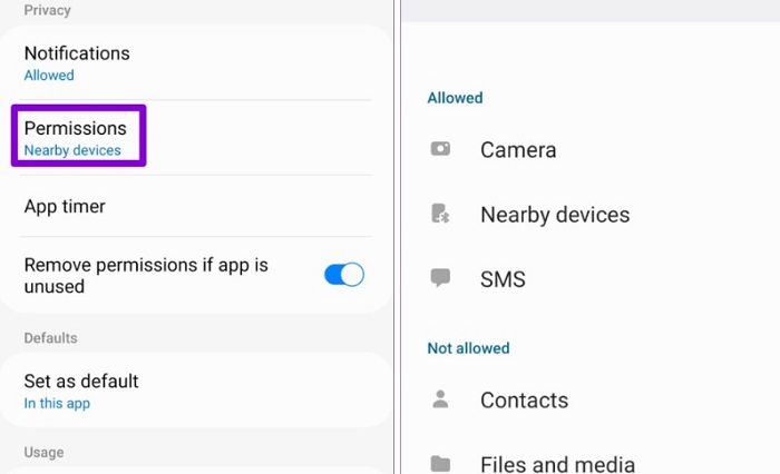 app permissions individually