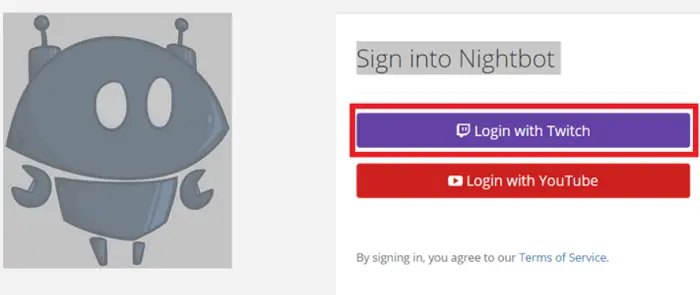 log into nightbot