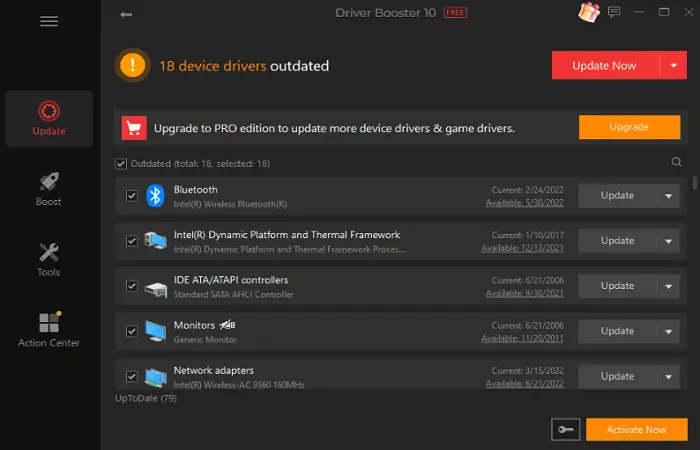 updating drivers for windows 10