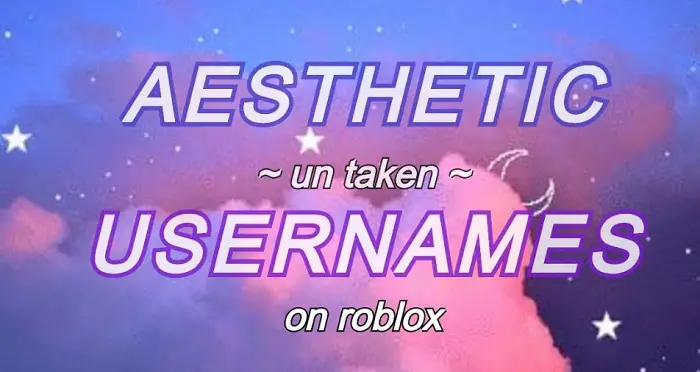 aesthetic username for roblox