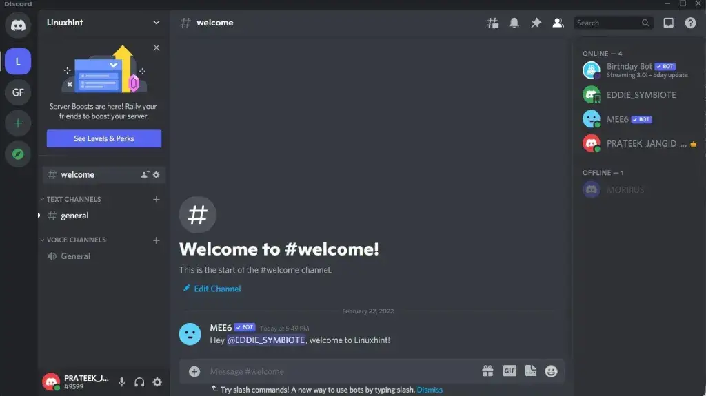 discord channel suggestion