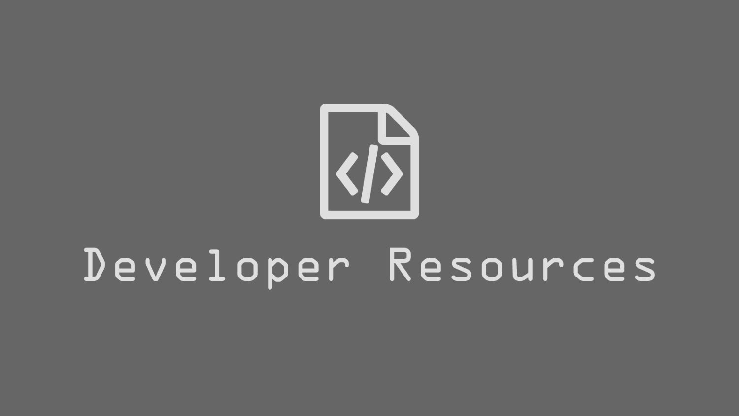 developer resources of video players