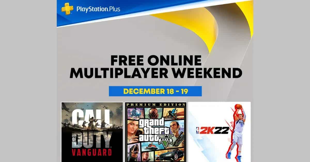 PS Plus FREE Online Multiplayer Weekend