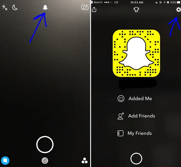 snap chat setting icon