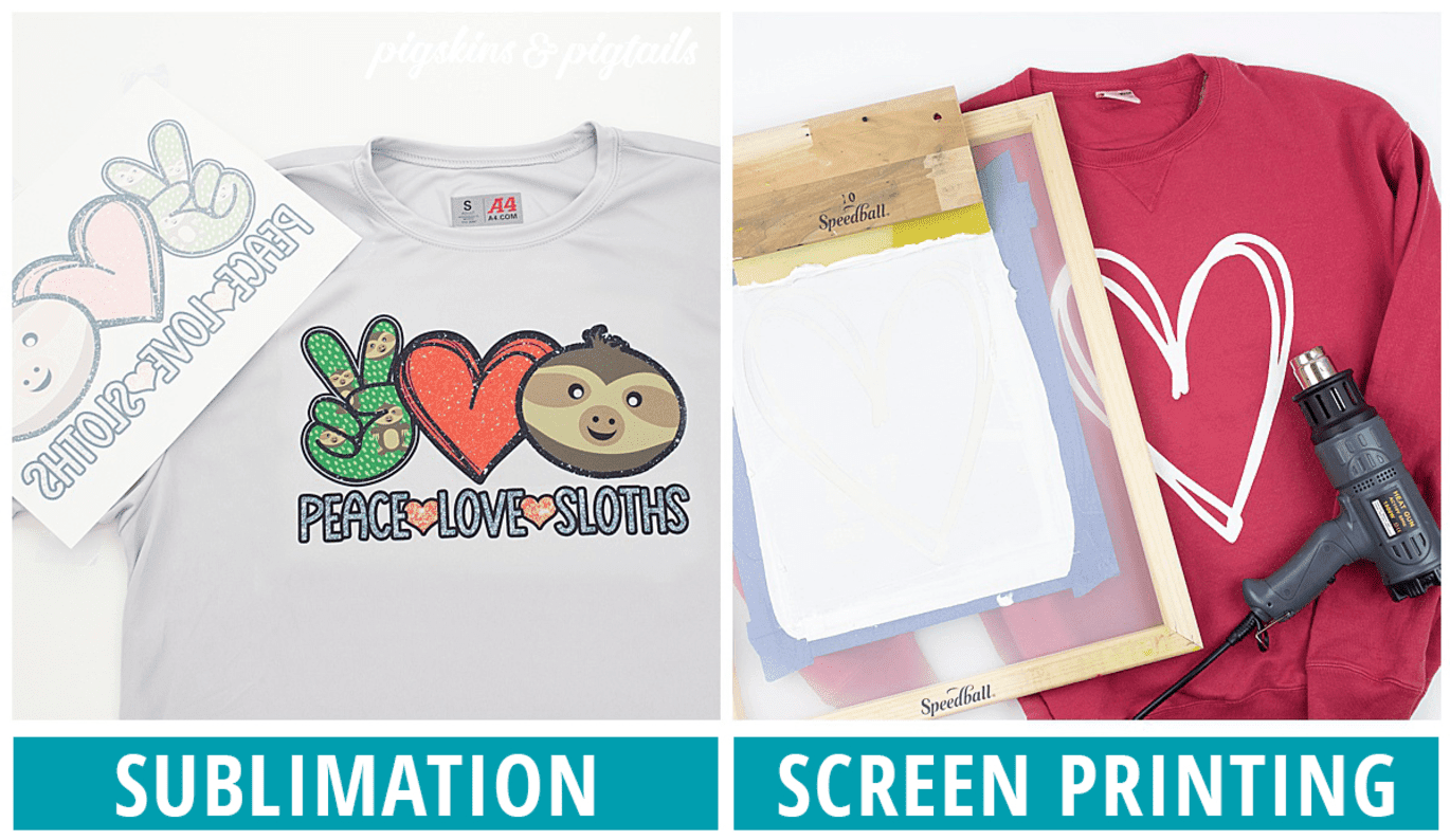 difference between sublimation and screen printing