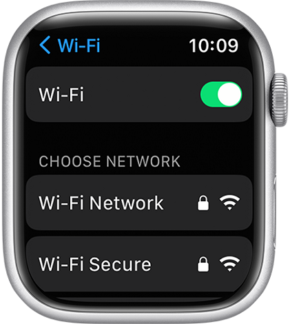 apple watch connected to network