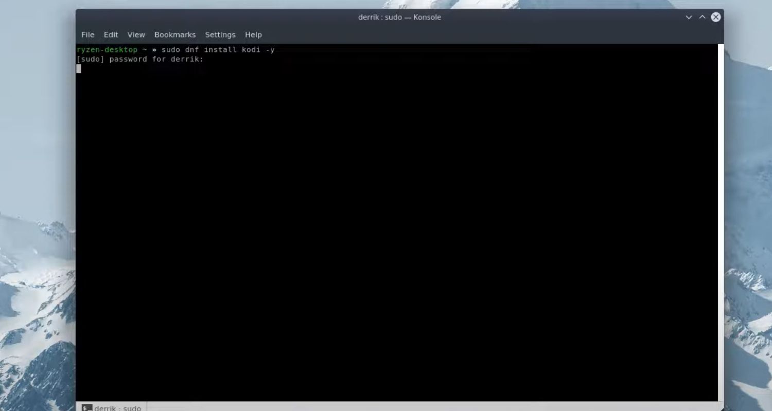 type command in linux terminal
