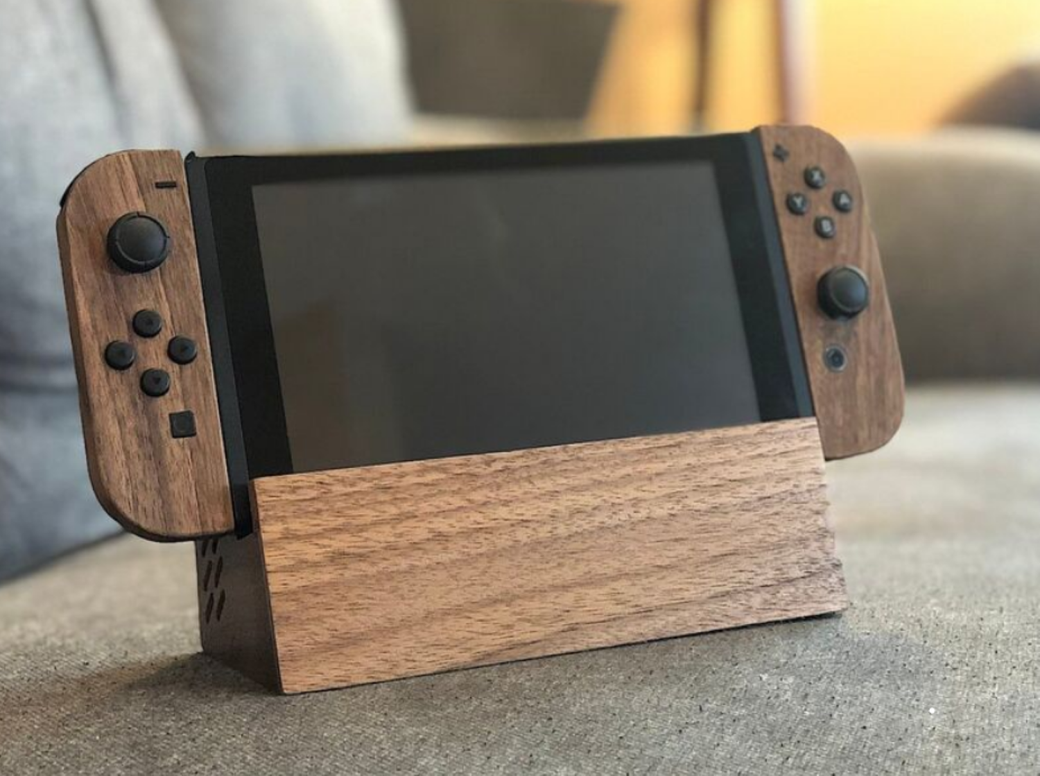 wooden nintendo switch
