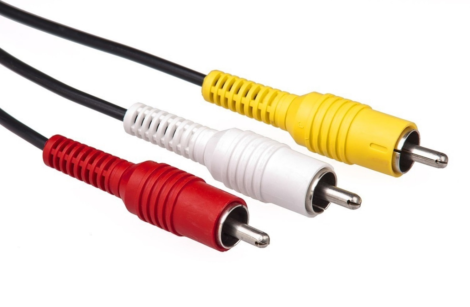 yellow red and white cable