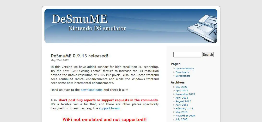 Desmume 3DS Emulator 