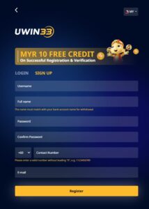 Uwin33 Registration