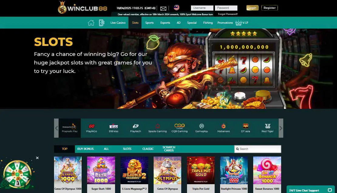 WinClub88 Slot Game