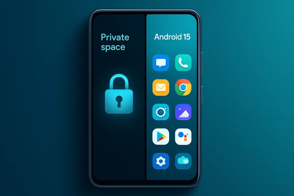 Android 15 Private Space feature illustration