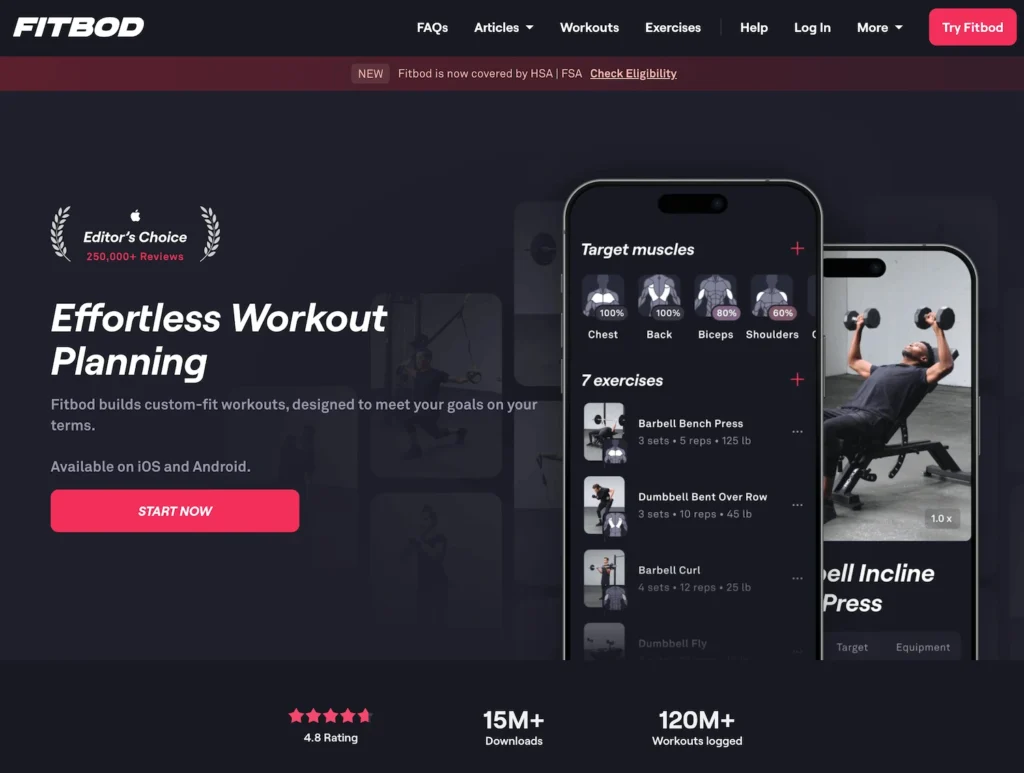 Fitbod - Fitness Coach App