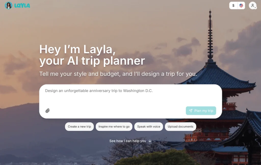 Layla - AI trip planner