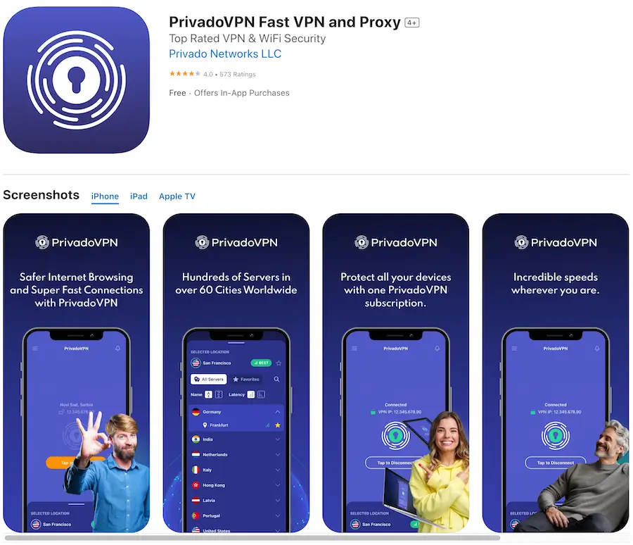 PrivadoVPN Fast VPN and Proxy
