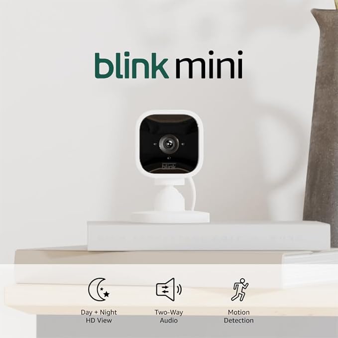 Blink Mini - Compact indoor plug-in smart security camera