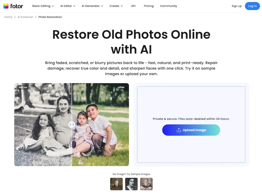 Fotor AI - Photo Restoration