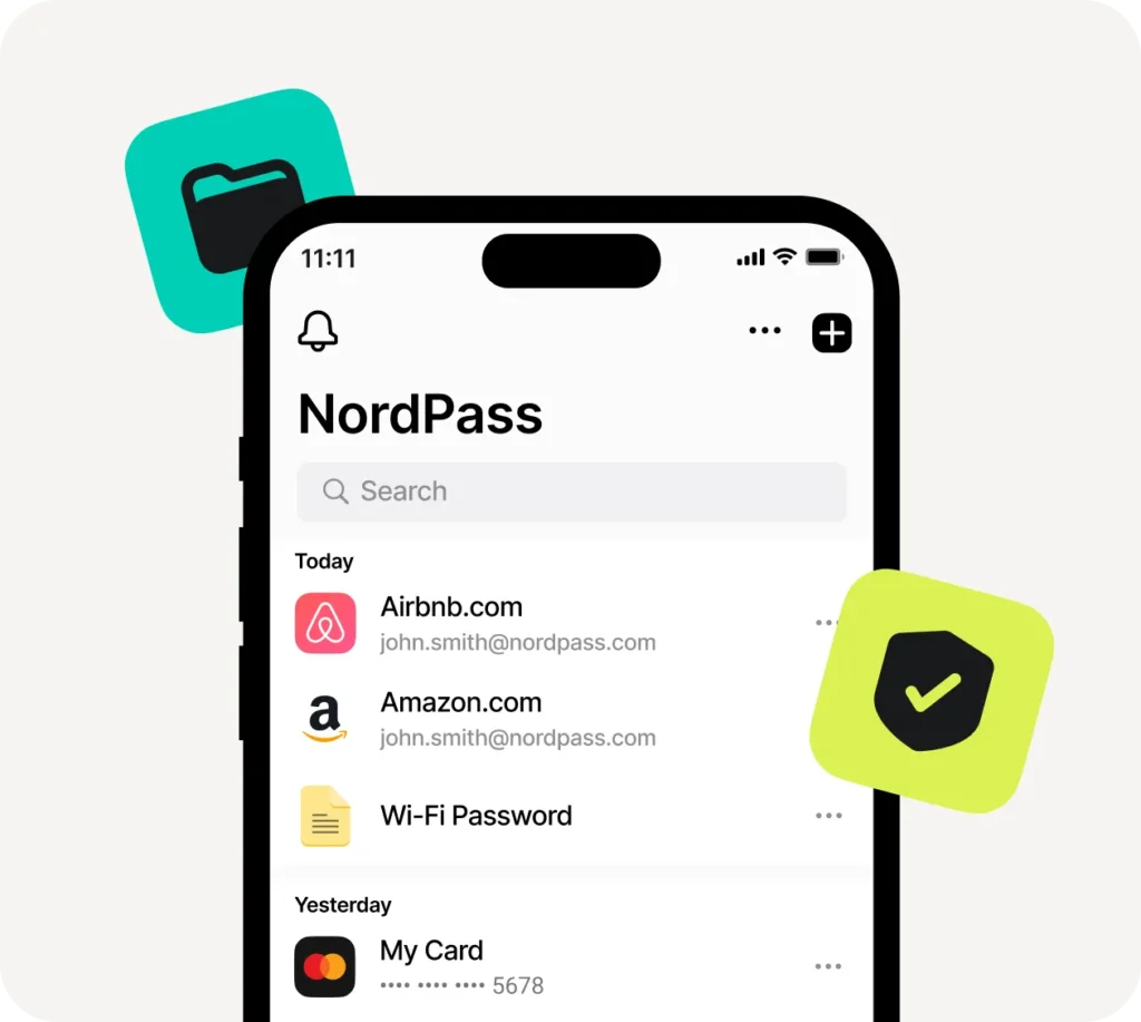 NordPass iOS password manager